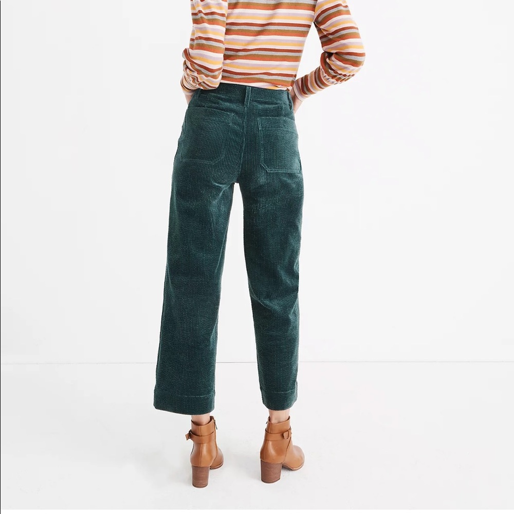 Madewell Slim Emmett Wide-Leg Crop Pants: Corduroy Edition